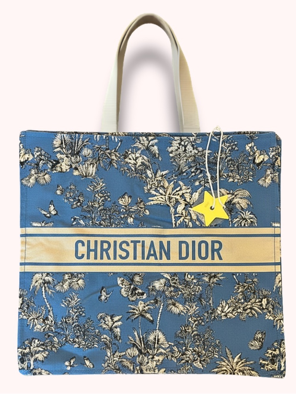 Dior Beauty VIP Dioriviera Butterfly Canvas Tote Bag Blue